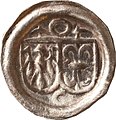 Hohlpfennig de Brandeburgo (principios do S. XVI).