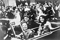 Image 28President John F. Kennedy in the presidential limousine, minutes before his assassination (from History of Texas)