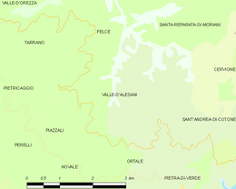 Valle-d'Alesani - Localizazion