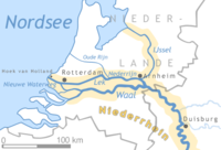 Karte vom Rhein-Maas-Delta