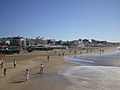 View of the beach from the pier