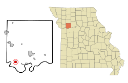 Location of Orrick, Missouri