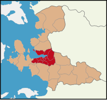 İzmir'in İzmir ilindeki konumu