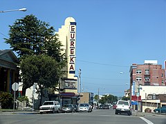 The Eureka Theatre, dans le centre-ville d'Eureka
