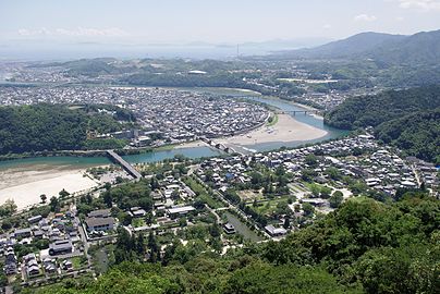 Näkymä Iwakunin linnalta