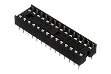 0.3" wide DIP socket for narrow DIP28 IC, also known as DIP28N, commonly used on older Arduino boards