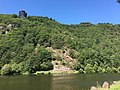 Aussichtsturm des Baumwipfelpfad Saarschleife vom Saarufer