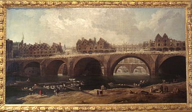 Hubert Robert Destruction des maisons sur le pont Notre-Dame en 1786.