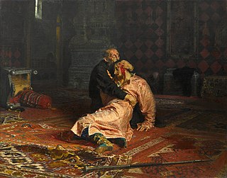 «Догшон Иван ба тэрээнэй хүбүүн Иван», 1870–1873 (Москва, Третьяковын уран зурагай галерей)