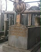 Lala Mustafa Paşa'nın Eyüp'te bulunan türbesi ve mezar taşı