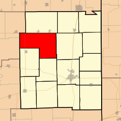 Location in Edgar County