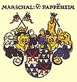 Wappen des Marschall von Pappenheim nach Siebmacher (1605) mit heller Mohrin