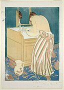 Mary Cassatt, En el baño (grabado)