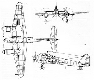 Me 210 3-вимірне креслення