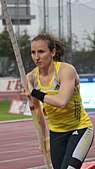 Nicole Büchler Geteilter Rang acht mit 4,45 m