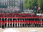 Celebratory parade in London before seated audience (2008)