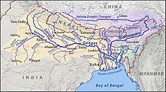 Gangas, Brahmaputras un Meghnas baseini