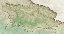 Mount Khalatsa is located in Racha-Lechkhumi and Kvemo Svaneti