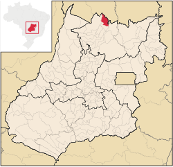 Localização de Montividiu do Norte "Quebra Rola" em Goiás