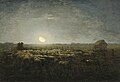 『牧羊場の羊の群れ』1872年頃。油彩、板、39.5 × 57 cm。オルセー美術館[102]。
