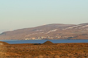 North across Miðfjörður to Hvammstangi, November 2007