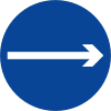 One way (right)