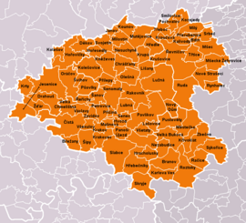 Mestá a obce okresu Rakovník