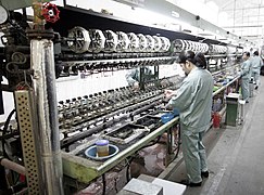 … und in einer chinesischen Seidenfabrik