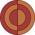 Thebaei shield pattern, redrawn from a medieval manuscript of Notitia Dignitatum