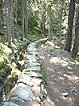 Teilabschnitt der Bisse de Saxon bei Haute-Nendaz