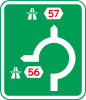 F34.3: Map-type traffic diversion sign [fn 26]