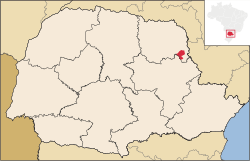 Location in Paraná