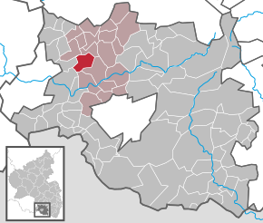 Poziția ortsgemeinde Reifenberg pe harta districtului Südwestpfalz