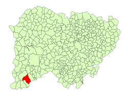 Location in Salamanca