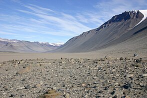 Wright Valley vom Bull-Pass aus gesehen