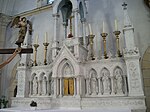 Le tabernacle en marbre blanc