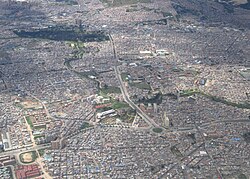 Bird's eye view of Bosa