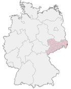 Lage der kreisfreien Stadt Görlitz in Deutschland