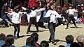 Children dancing the Black-necked Crane dance