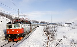 SJ-Nachtzug im Björnfjell (2009)