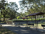 Another view of the bowling green in Holmby Park