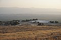 Ansicht von Norden, von den Hügeln oberhalb von Pamukkale aus