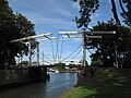 A canal and a drawbridge in Edam.