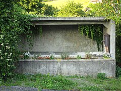 Vue générale d’un lavoir.