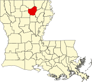 Map of Louisiana highlighting Ouachita Parish.svg