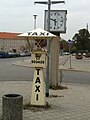 Alte Taxirufsäule am Bahnhof Rathenow