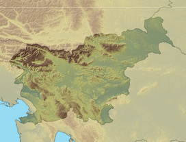 Јулијски Алпи на карти Словеније