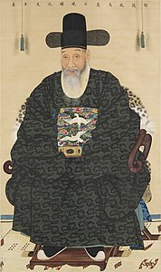 Joseon's Sim Hwan-ji wearing a hat influenced by osamo (烏紗帽)