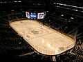 Di dalam arena sebelum pertandingan Los Angeles Kings