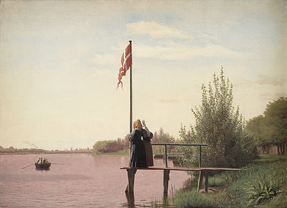 Christen Købke, Vido de la lago Sortedam, 1838